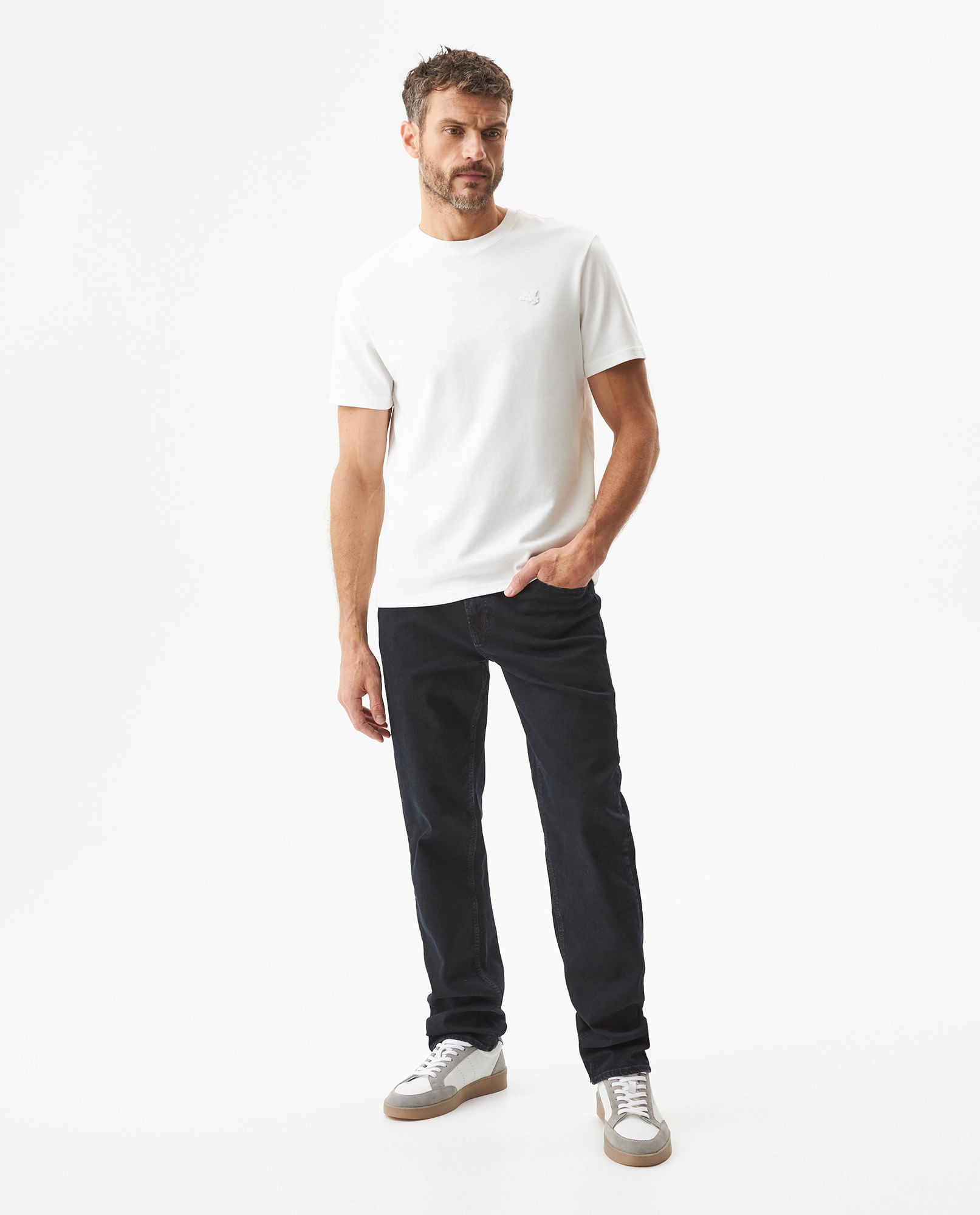 Jean Morrison Slim Fit Tiro Medio para Hombre en Algodón, Deriva