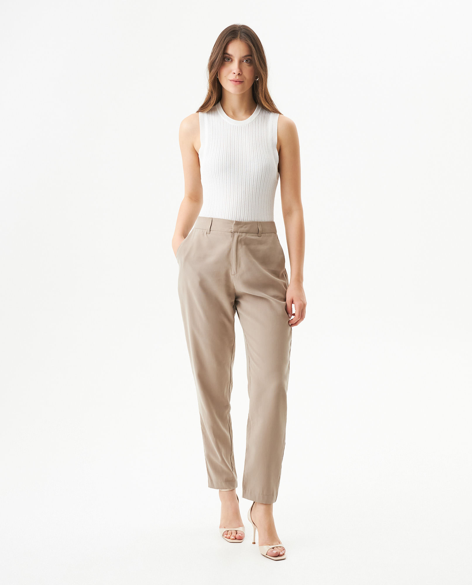 Pantalón Silueta Recta para Mujer