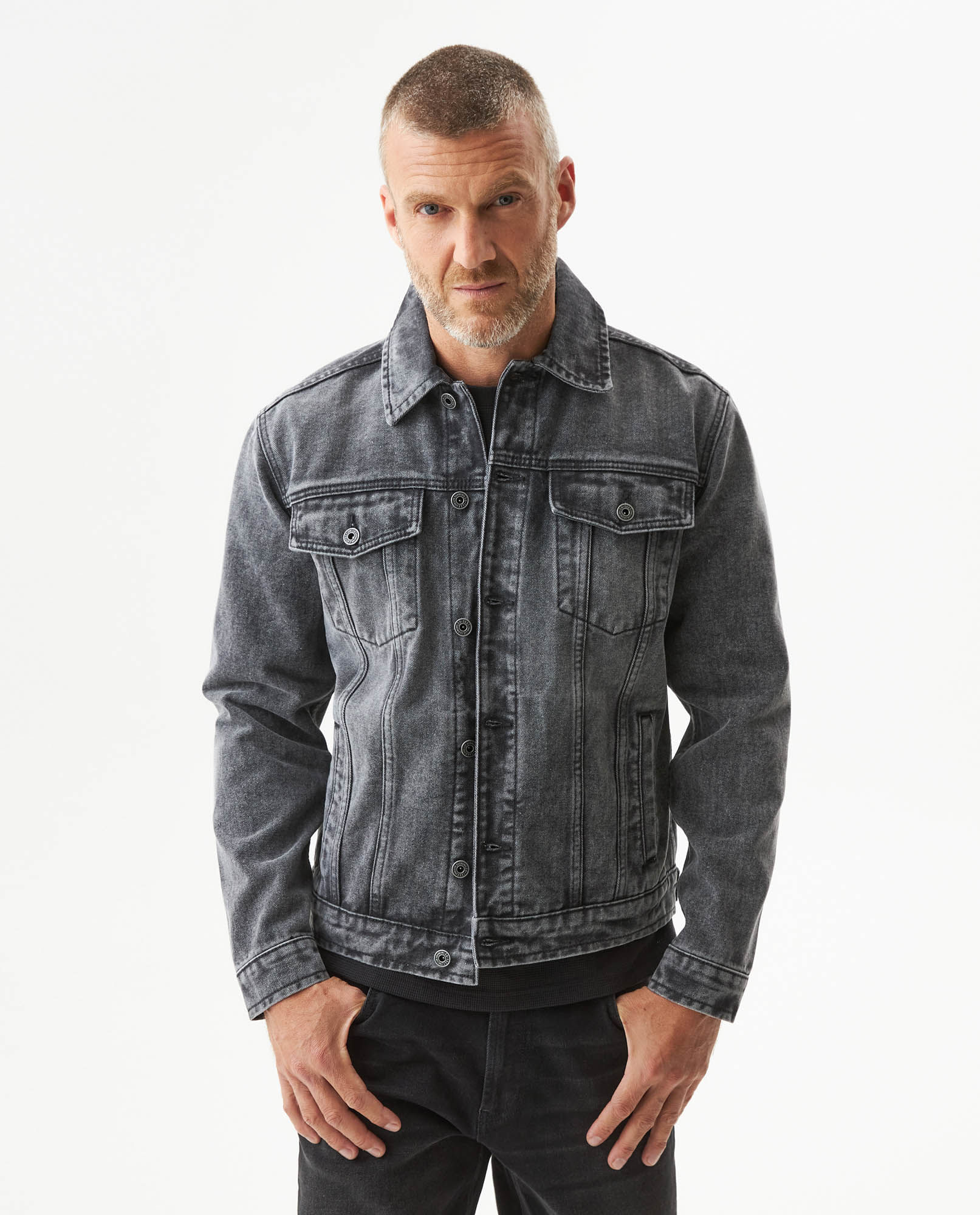 Chaqueta Tipo Trucker en Denim para Hombre