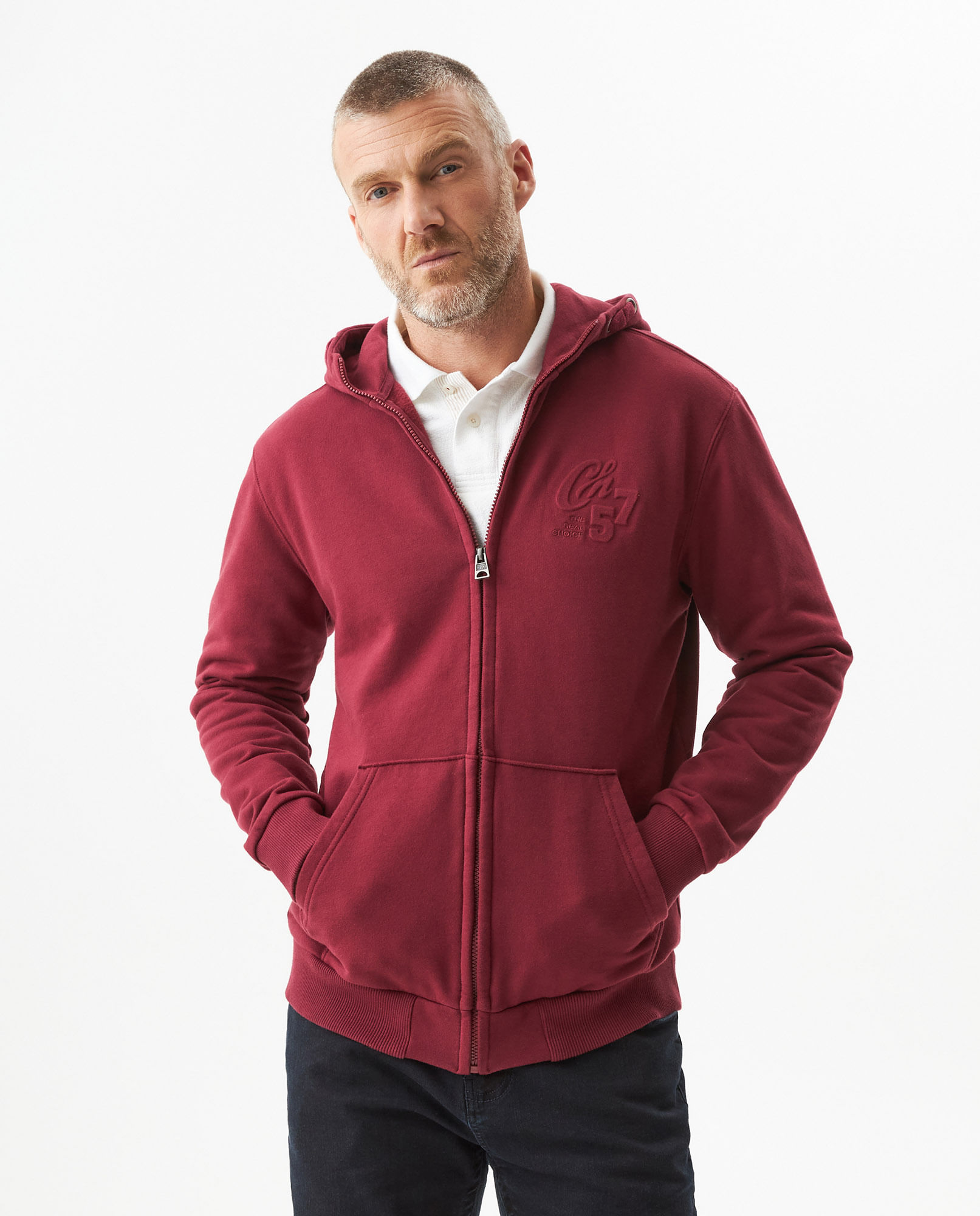 Buzo Abierto con Capucha para Hombre