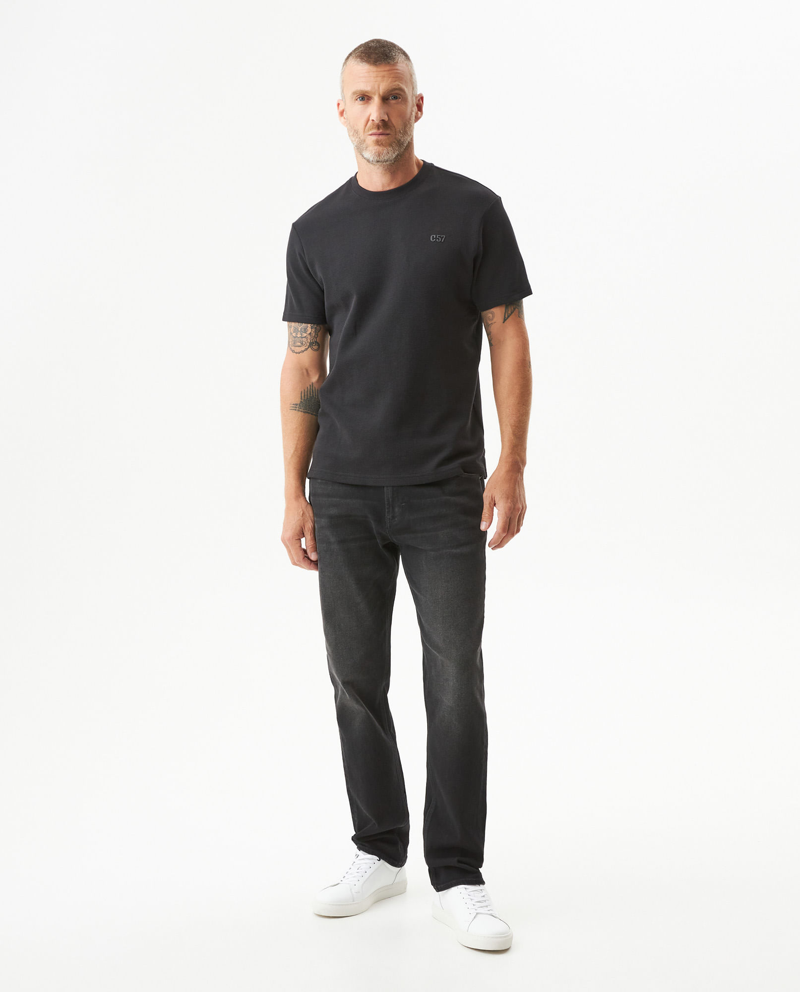 Jean Morrison Slim Fit Tiro Medio para Hombre en Algodón y Poliéster, Barco