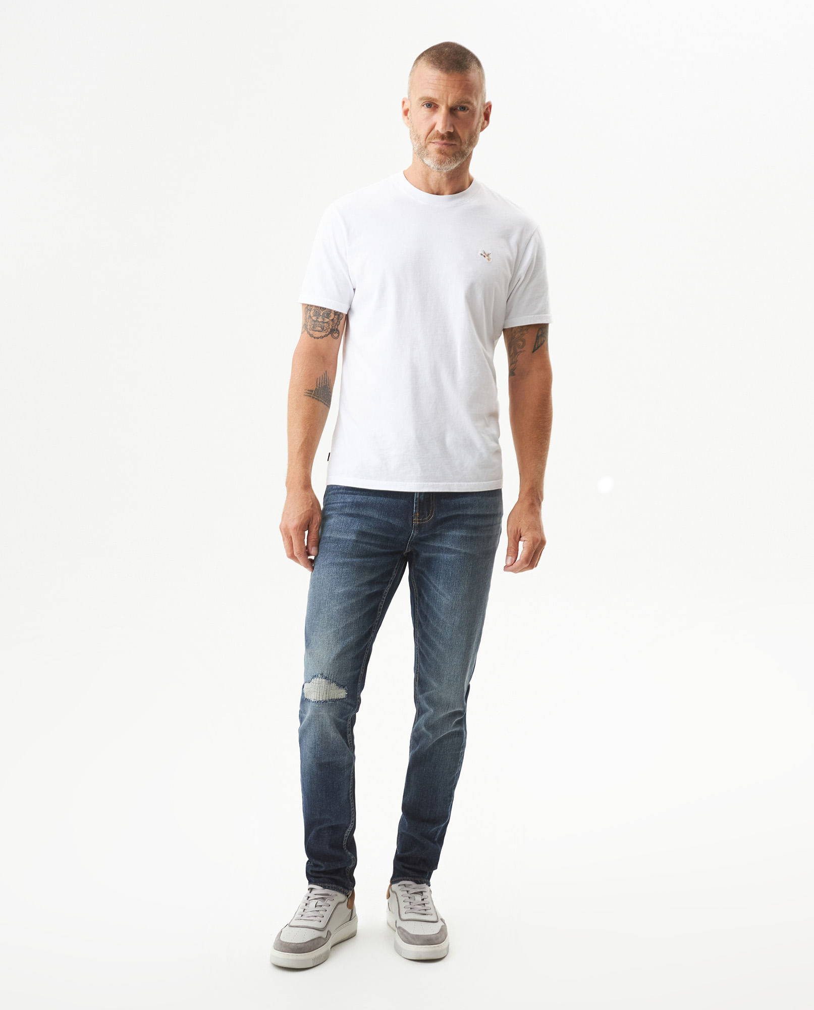 Jean Rider Skinny Fit Tiro Bajo para Hombre en Algodón, Lujo