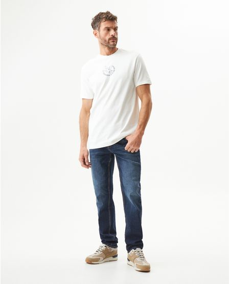 Jean Morrison Slim Fit para Hombre Tiro Medio en Algodón, Costero