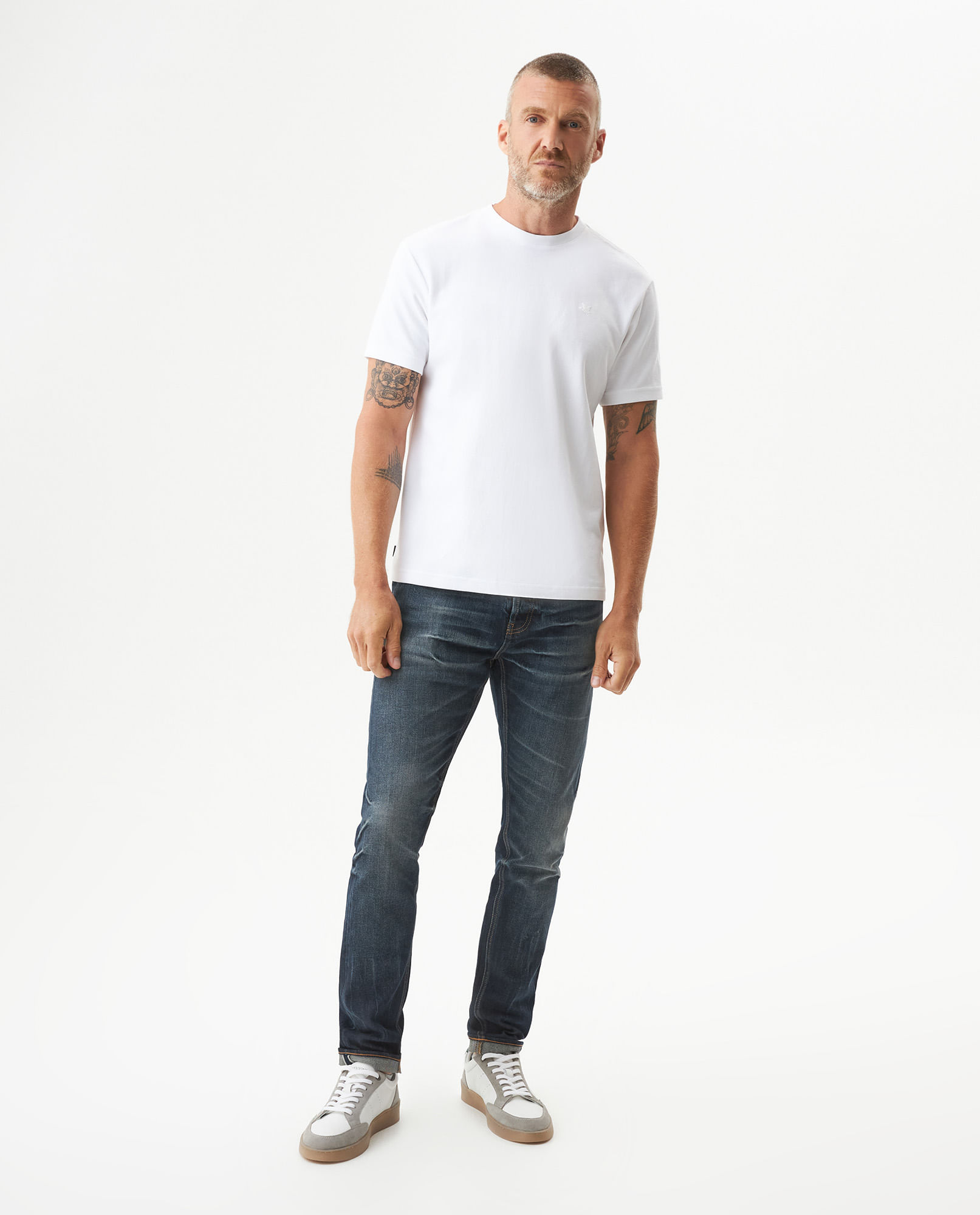 Jean Rider Heritage Skinny Fit Tiro Bajo para Hombre en Algodón, Real