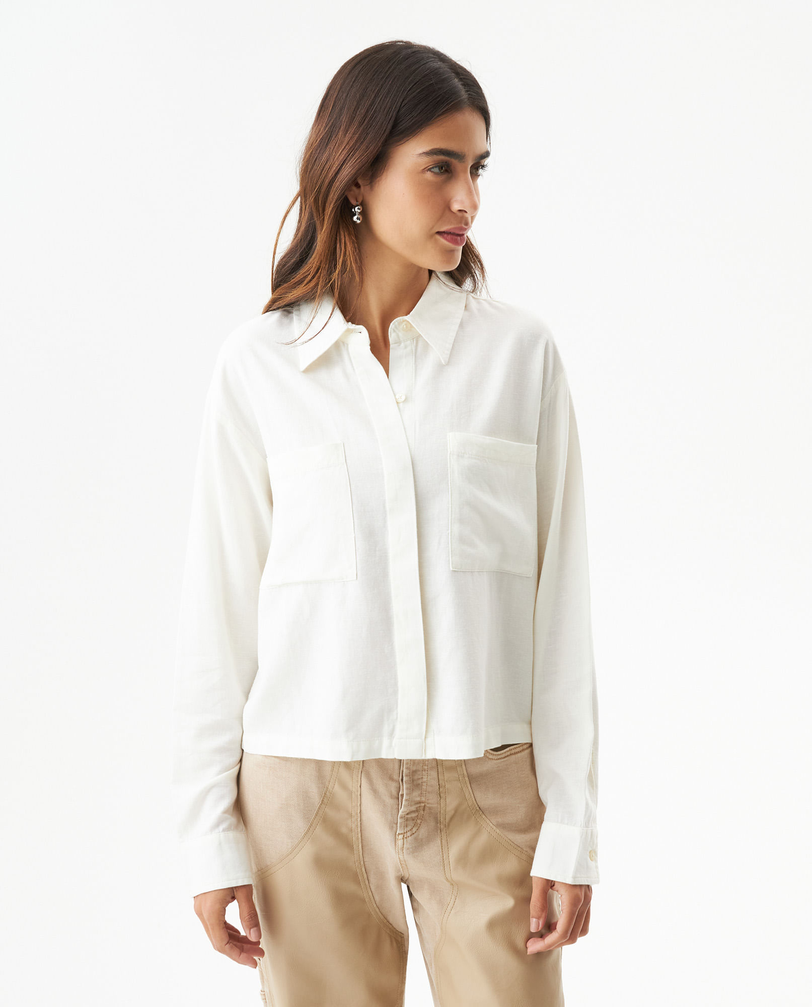 Camisa Silueta Recta para Mujer