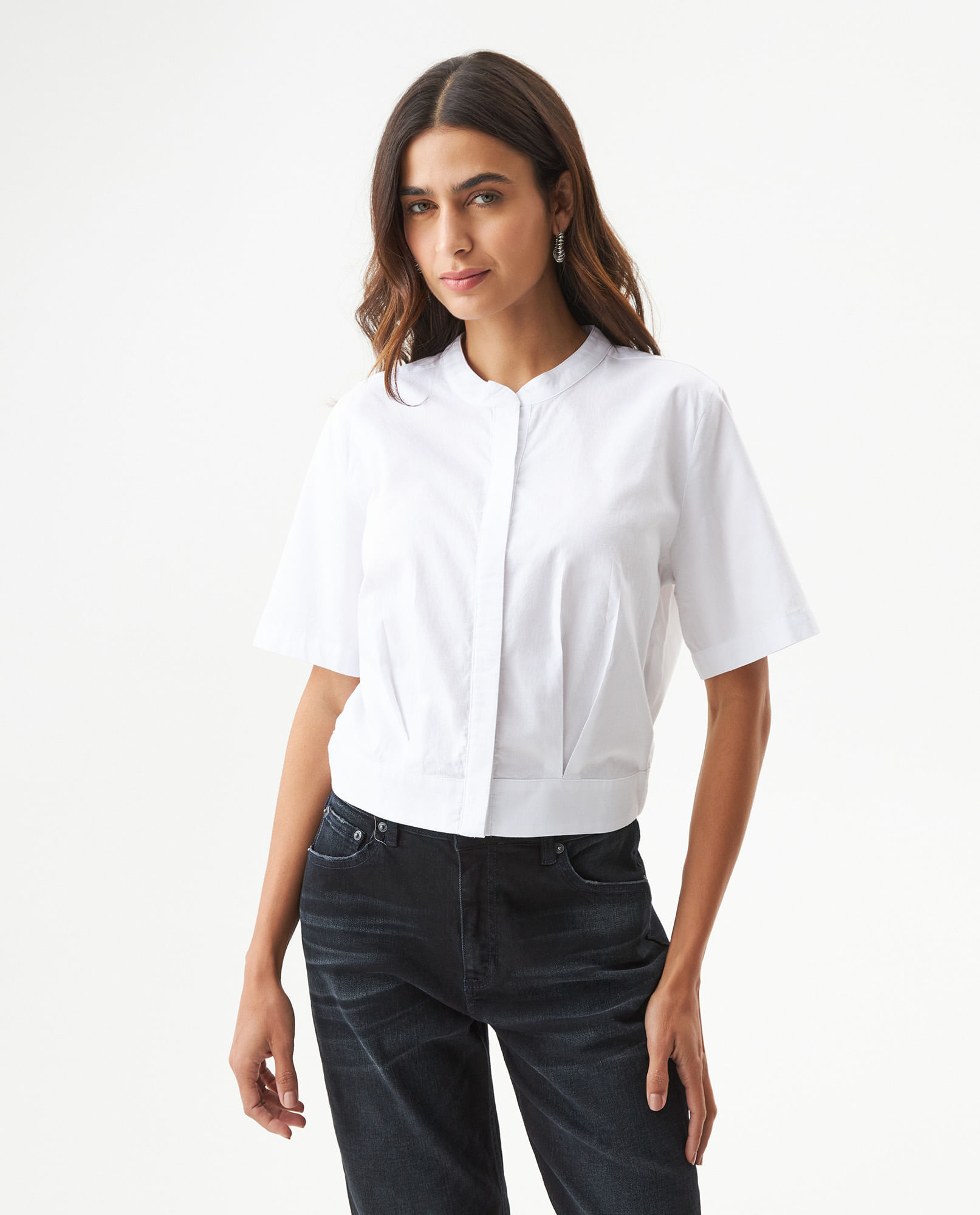 Camisa Cropped para Mujer