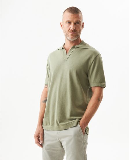 Camiseta Tipo Polo Tejida para Hombre
