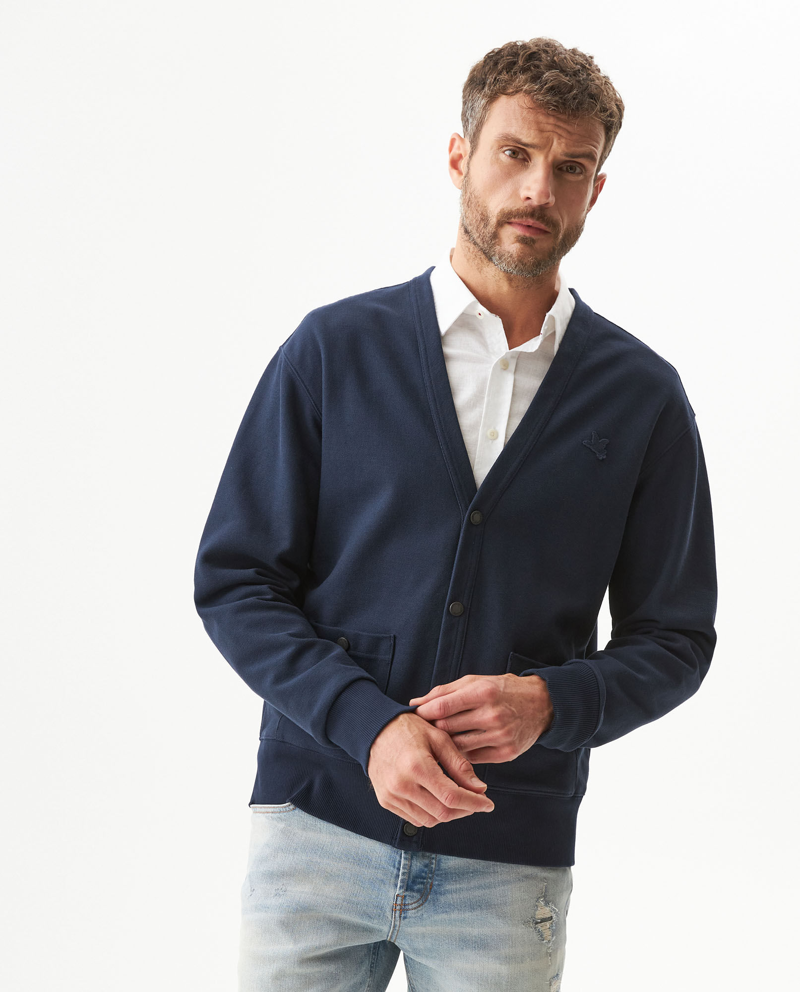 Cárdigan con Bolsillos para Hombre