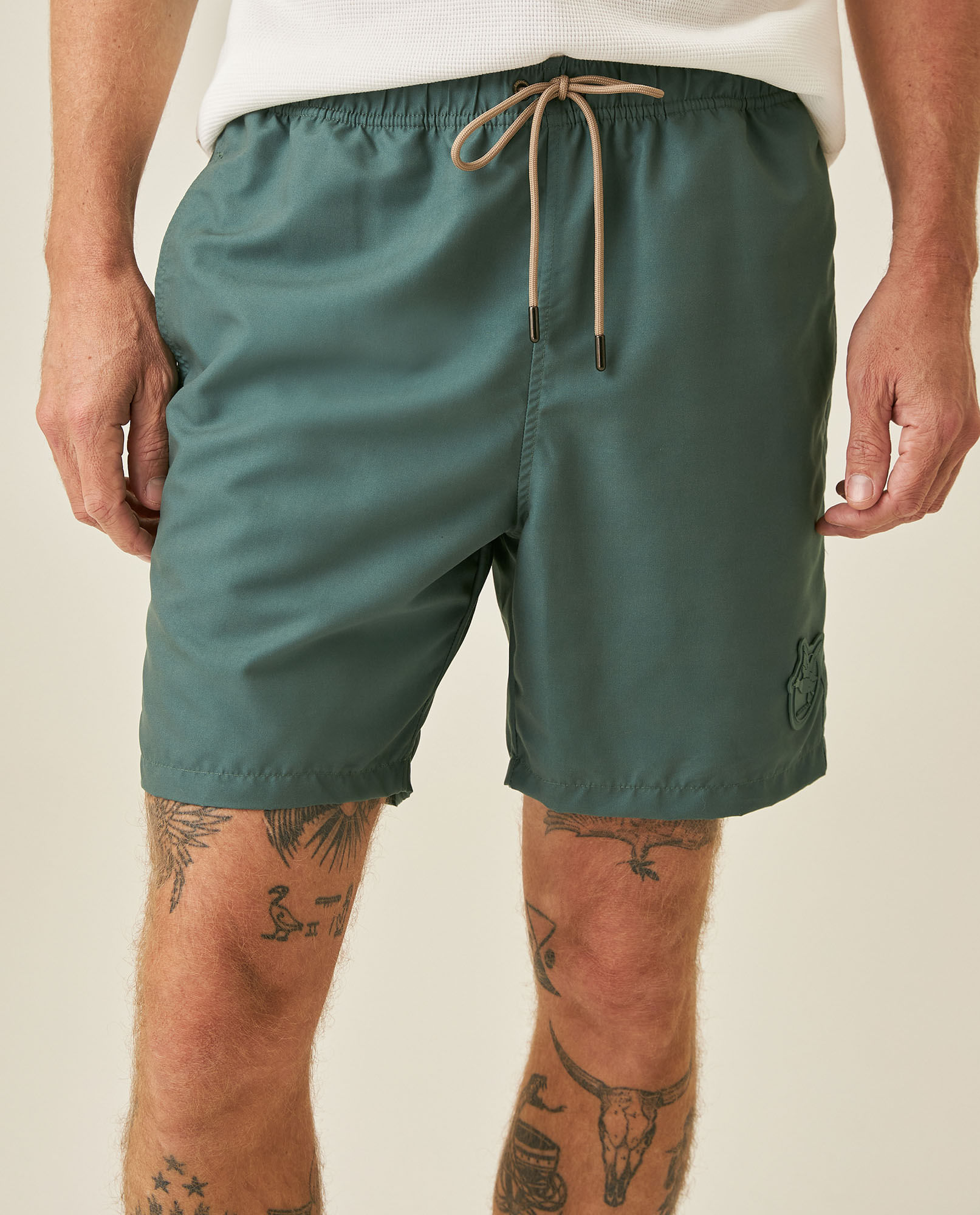 Bermuda de Hombre de Playa Rayas Horizontales Panty Interno en Poliéster Reciclado