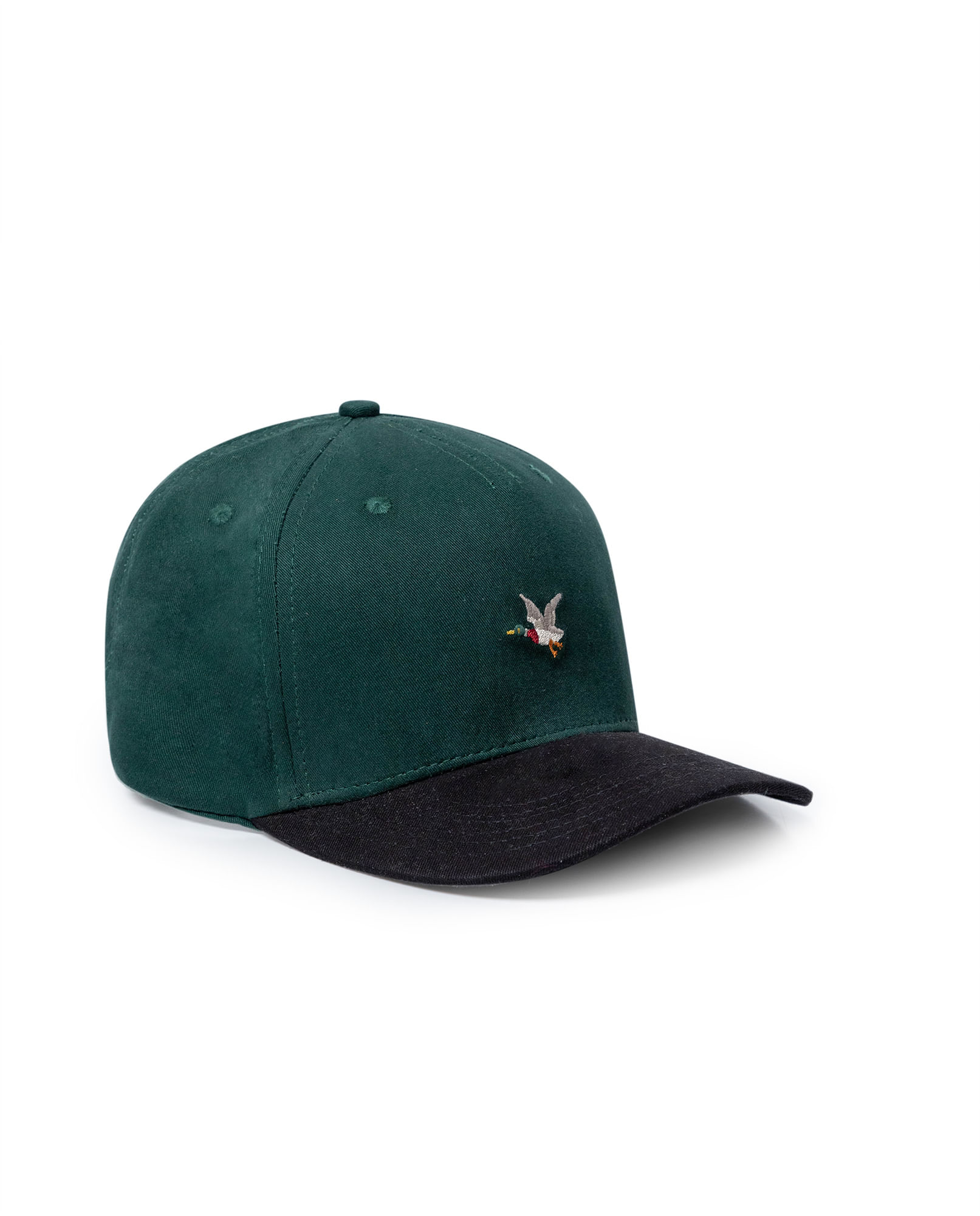 Gorra Unisex 5 Paneles Drill Estructurada con Pato Bordado Directo en Algodón