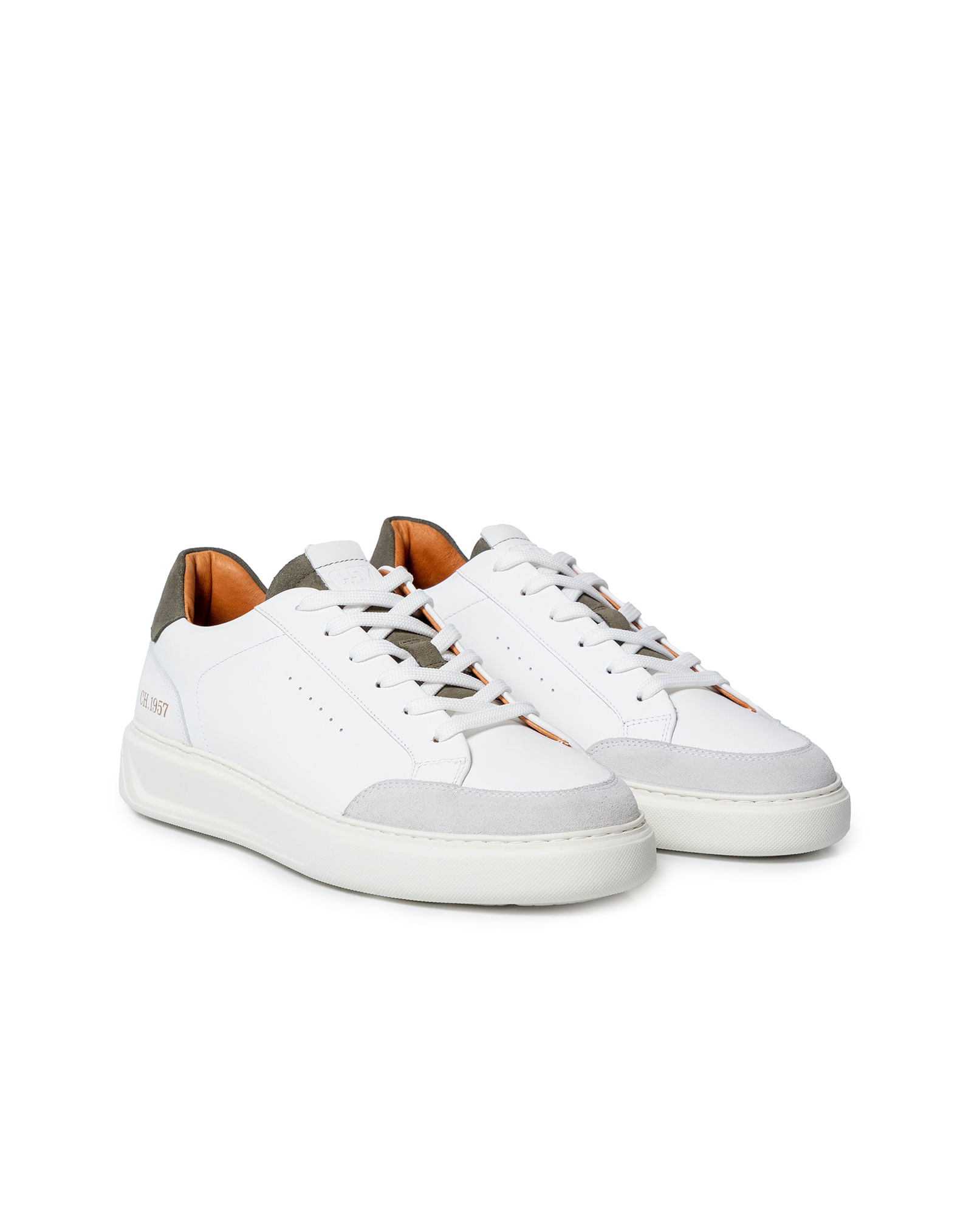 Tenis de Hombre Estilo Chunky Inspiración Noventera en Cuero Anilina y Gamuza