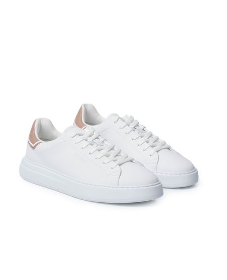 Tenis de Hombre Estilo Chunky con Talonera en Rubber en Cuero Anilina