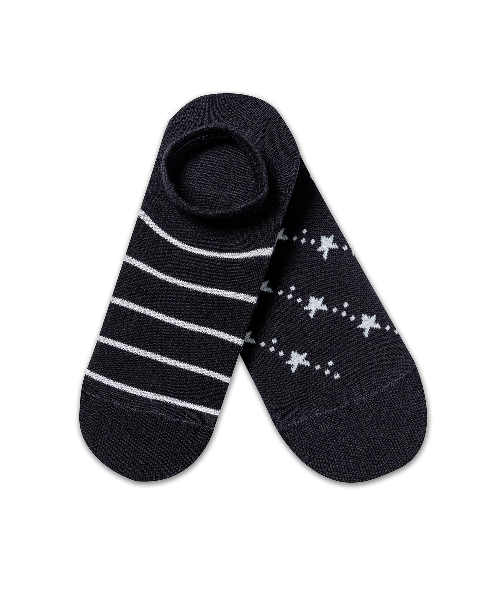 Bipack de Medias de Mujer Invisibles con Puño Marcación Chevignon en Mezcla de Algodón