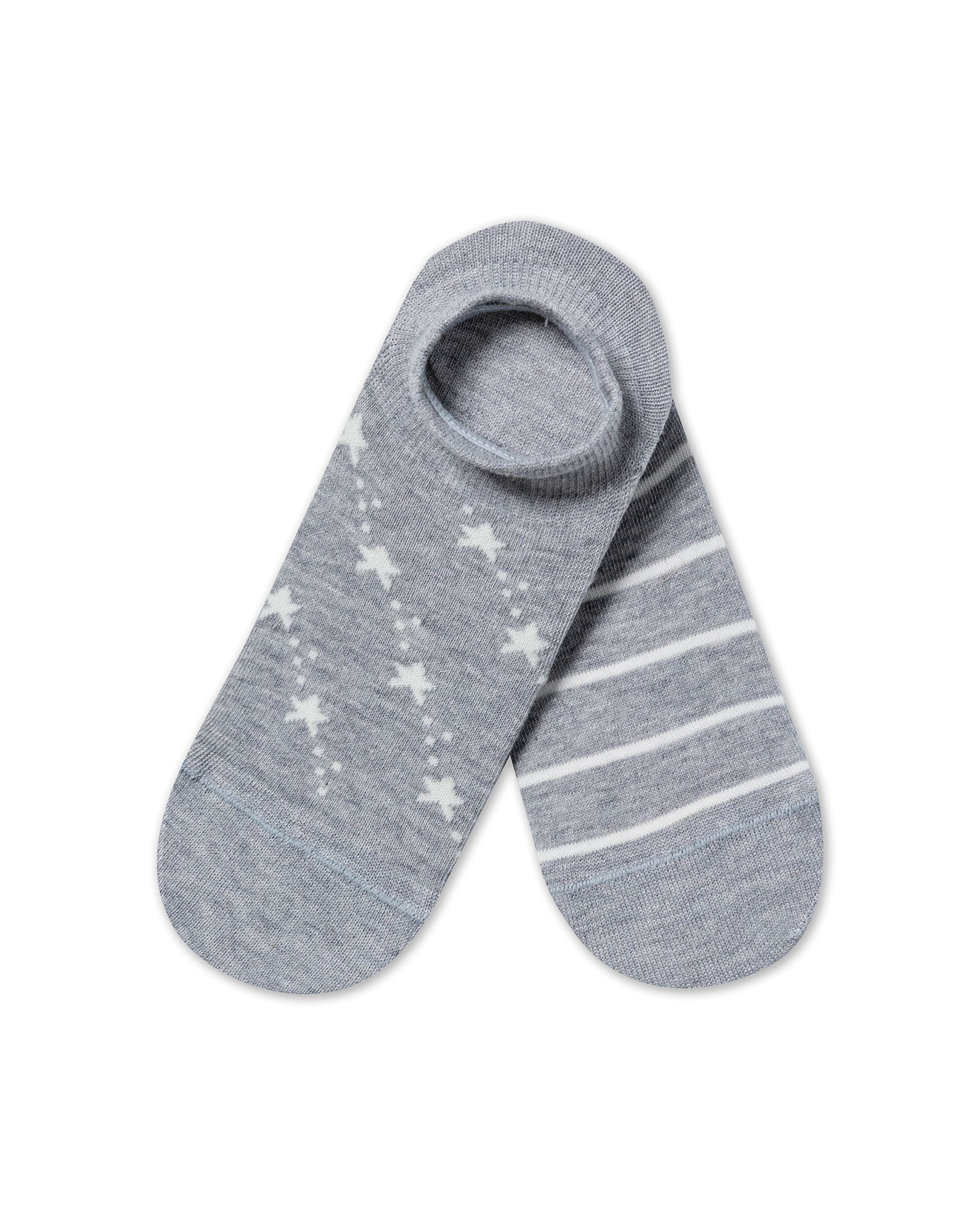 Bipack de Medias de Mujer Invisibles con Puño Marcación Chevignon en Mezcla de Algodón