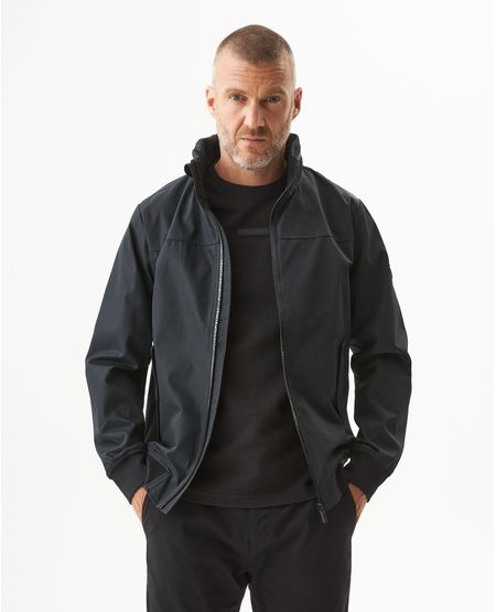 Chaqueta de Hombre Smart con Capucha Escondida Bolsillos Magnéticos en Poliéster