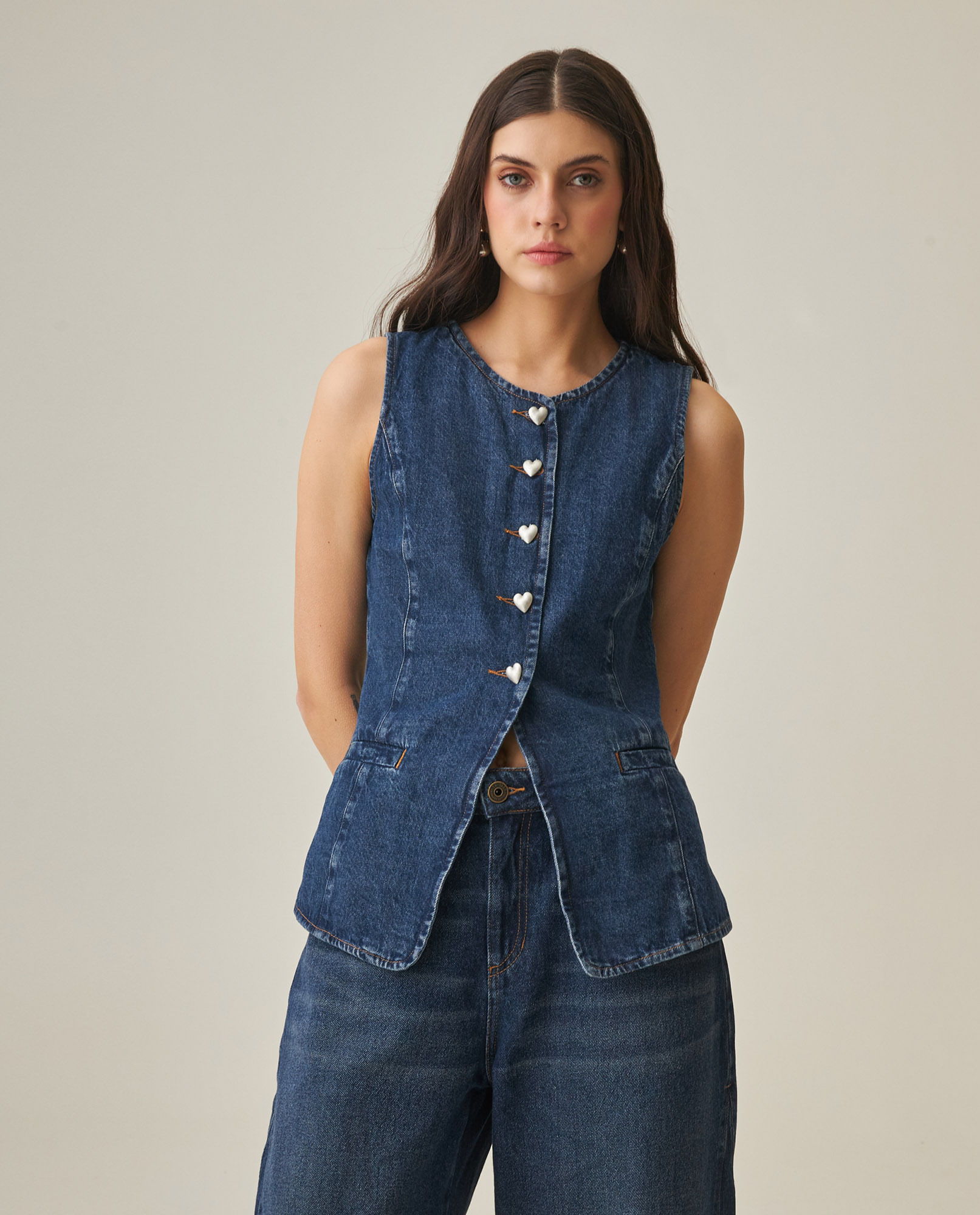 Chaleco de Denim para Mujer
