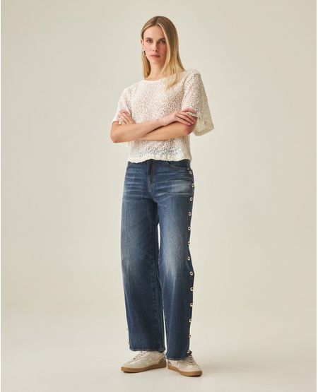 Jean Wide Leg para Mujer
