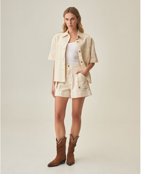 Short Denim Cargo para Mujer