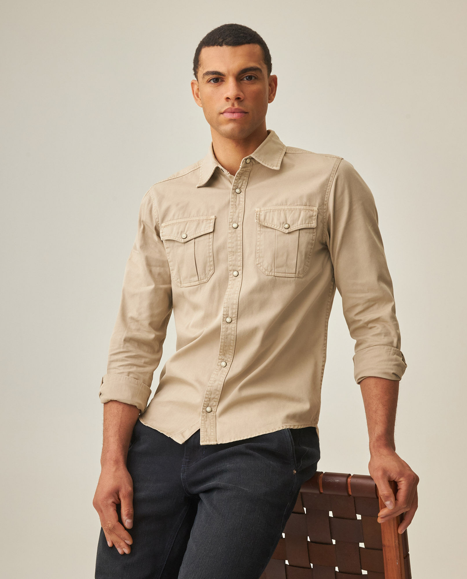 Camisa Slim Fit de Hombre