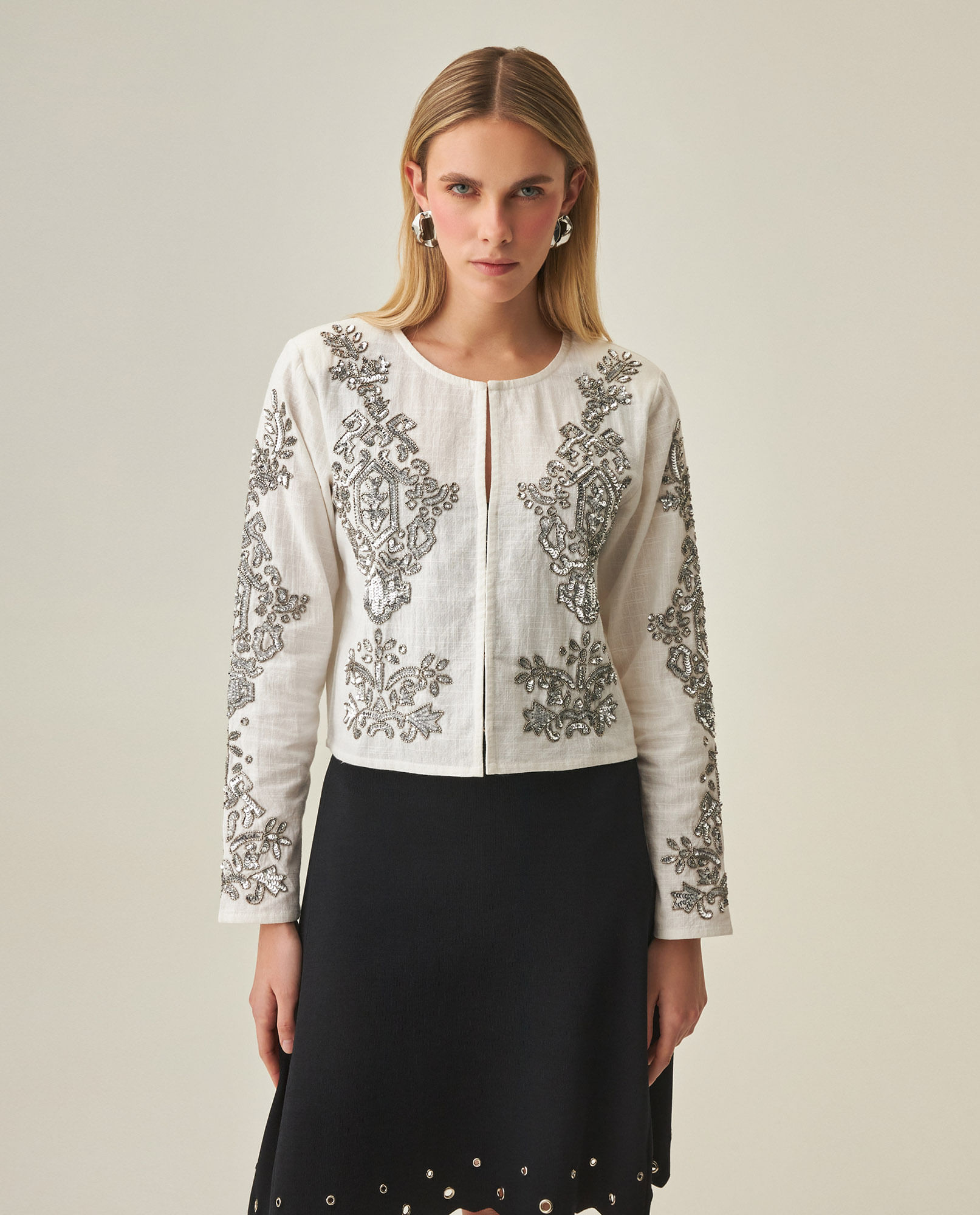Chaqueta Bordada para Mujer