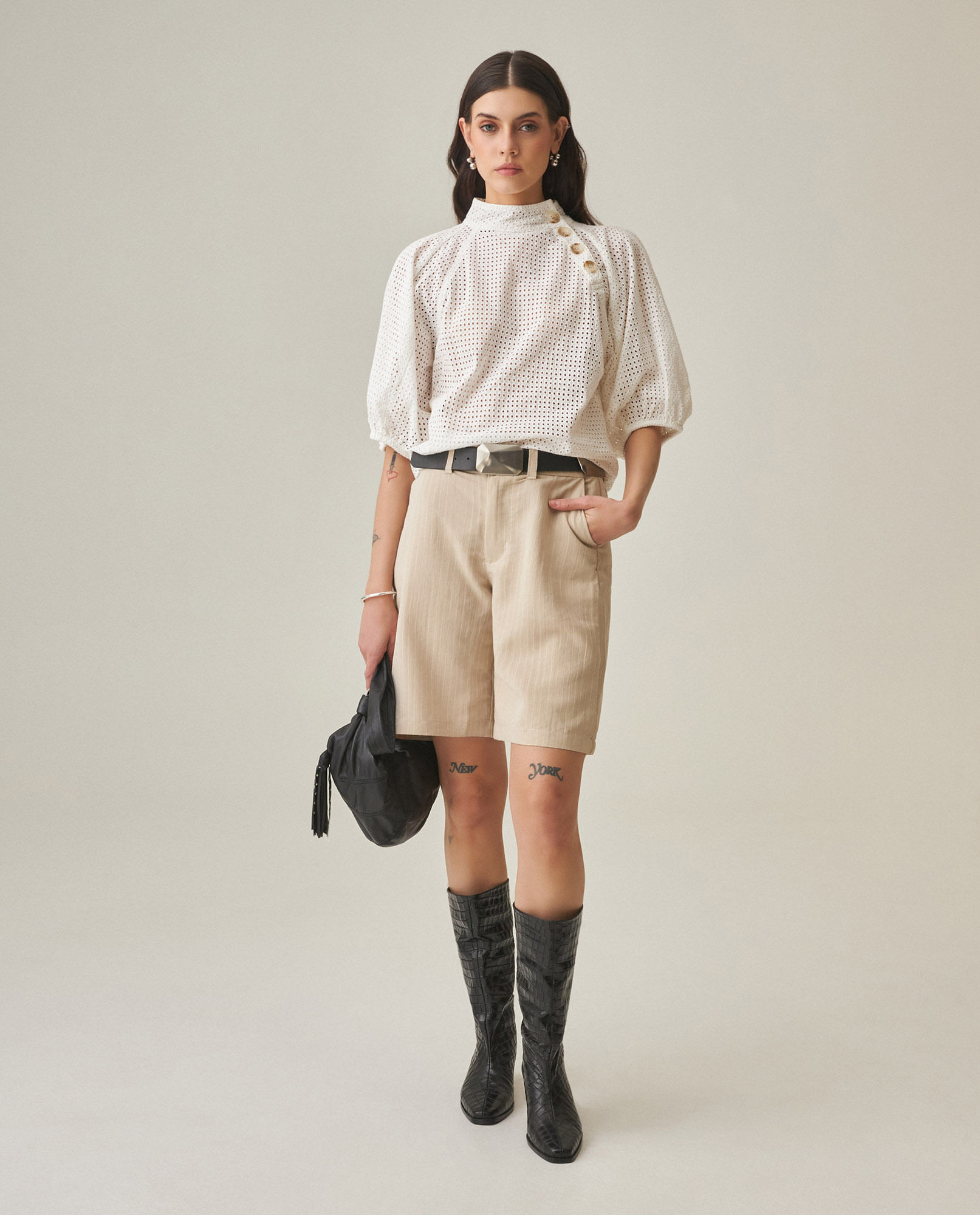 Blusa Texturizada para Mujer