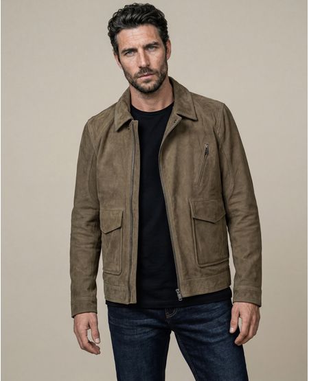 Chaqueta de Cuero para Hombre