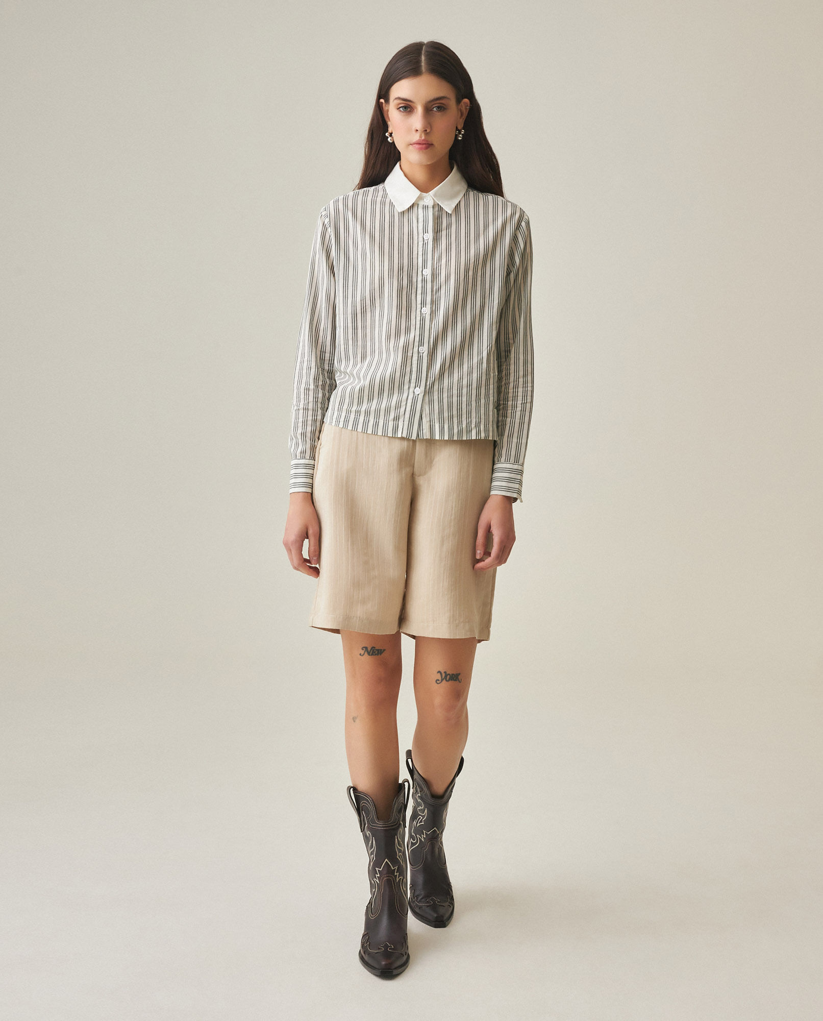 Camisa de Rayas para Mujer