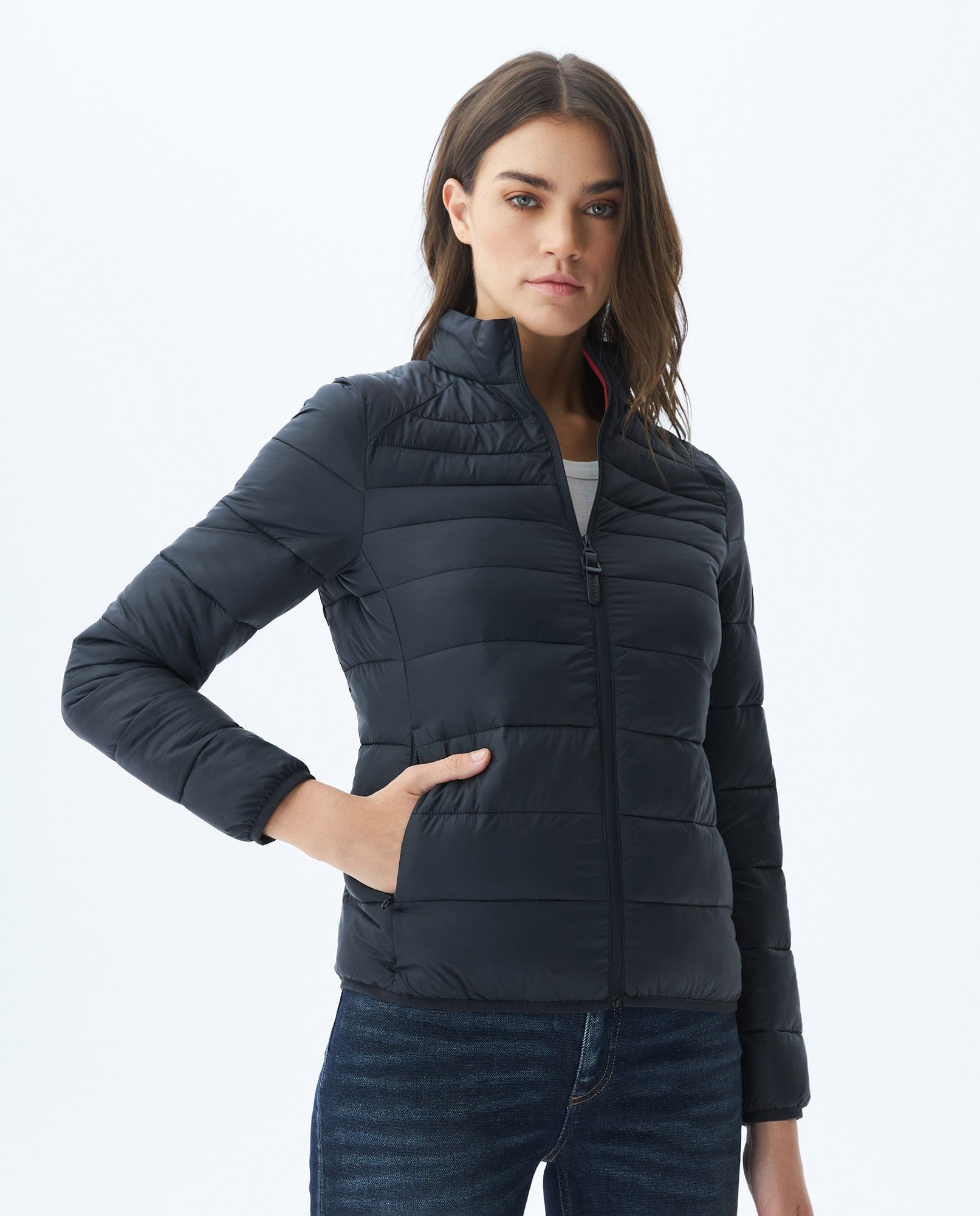 Chaqueta Acolchada TOGS con Capucha para Mujer
