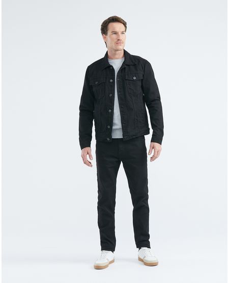 Jean de Hombre Super Slim Fit, Rider, Bota Super Slim - Negro Mate