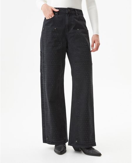 Jean Special Fit Wide Leg Tiro Súper Alto para Mujer en Mezcla de Algodón y Viscosa, Gala