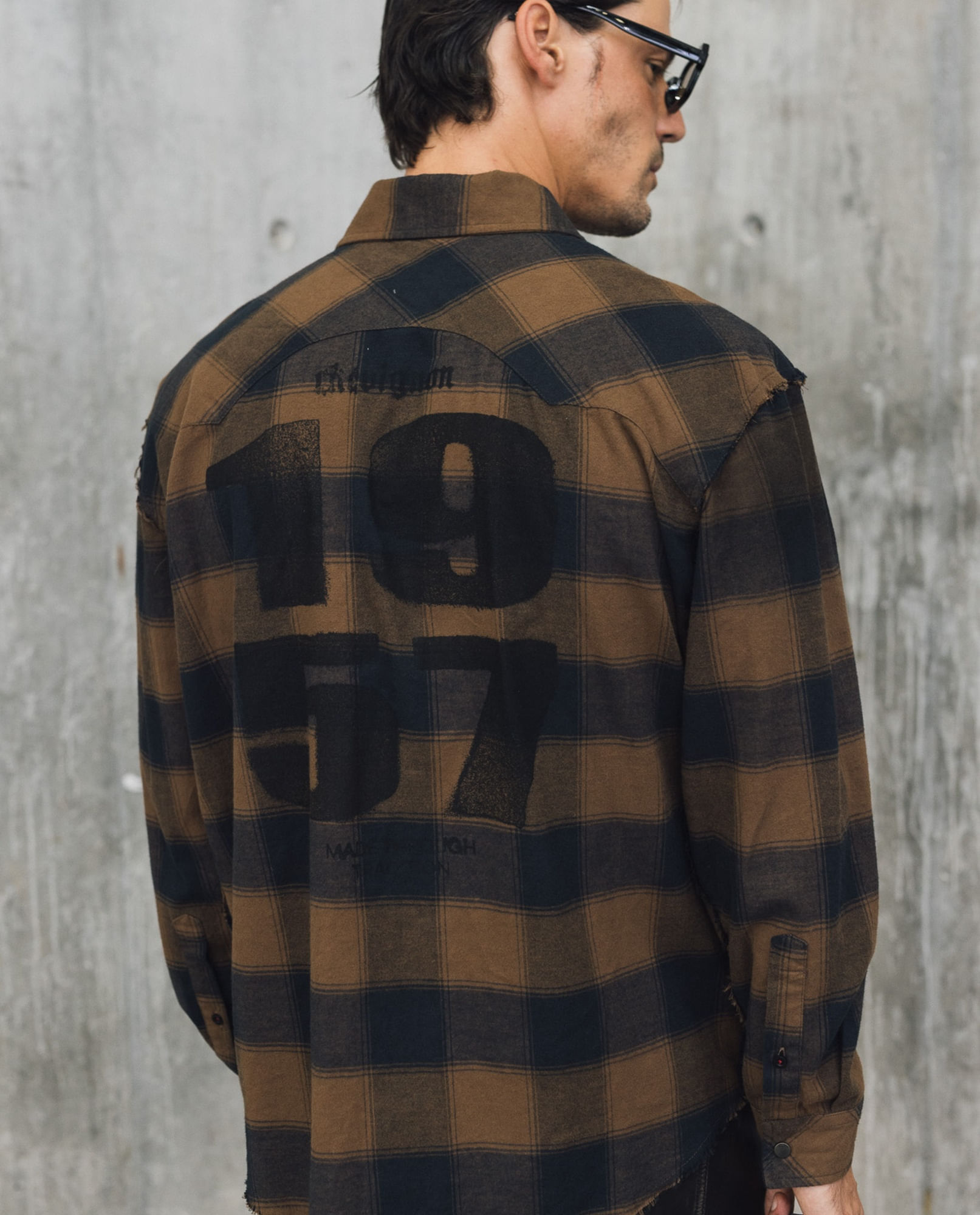 Camisa Oversize de Cuadros para Hombre - Colombiamoda