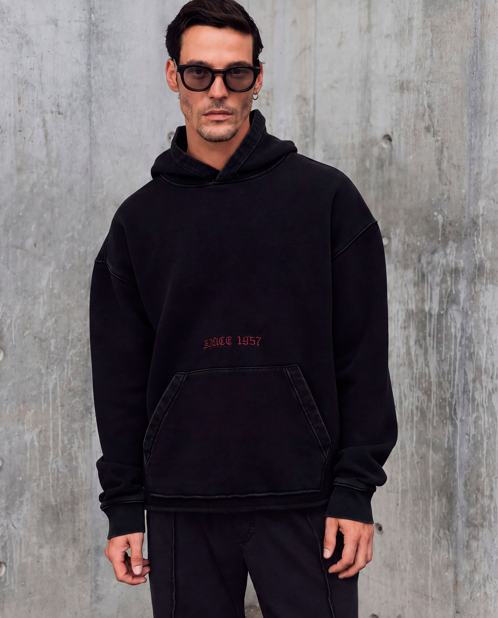 Buzo con Capucha Oversize para Hombre - Colombiamoda