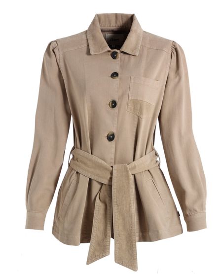 chaqueta caqui mujer