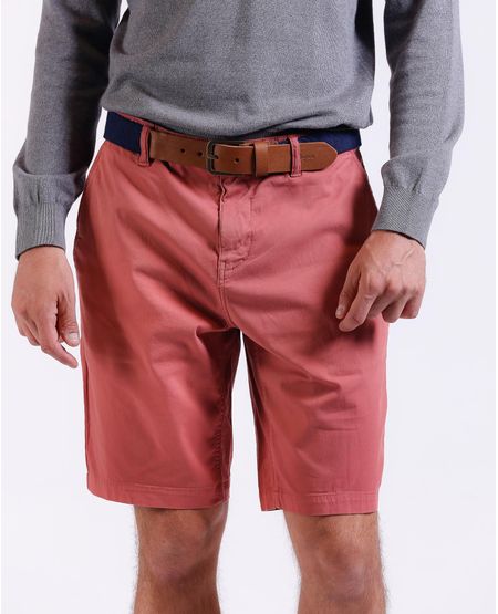 Shorts cortos de hombre de algodón rosa empolvado